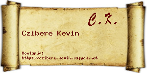 Czibere Kevin névjegykártya